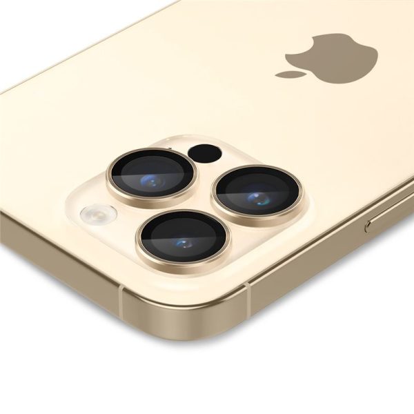 Spigen Lens Protector Glas.tR EZ FIT Optik Pro 2PCS Gold-Apple iPhone 14 Pro/14 Pro Max (AGL05598) - Image 11