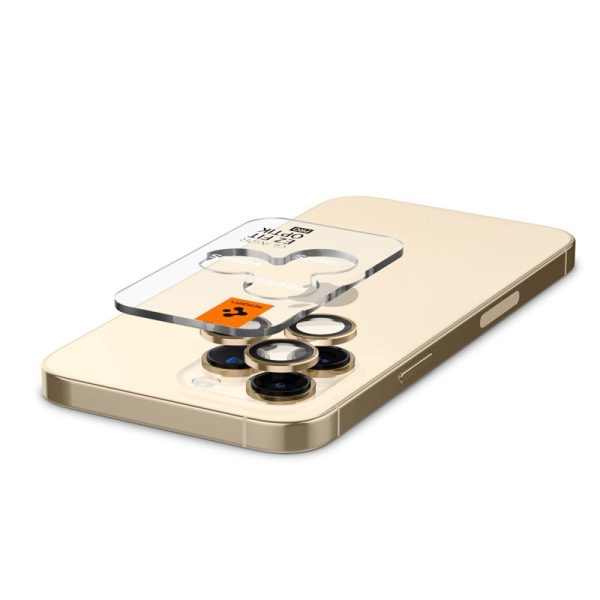 Spigen Lens Protector Glas.tR EZ FIT Optik Pro 2PCS Gold-Apple iPhone 14 Pro/14 Pro Max (AGL05598) - Image 13