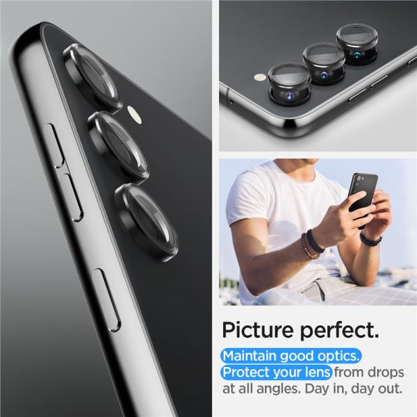 Spigen Lens Protector EZ Fit GLAS.tR Optik Pro 2PCS Black-Samsung Galaxy S23/S23+ Plus (AGL05962) - Image 21