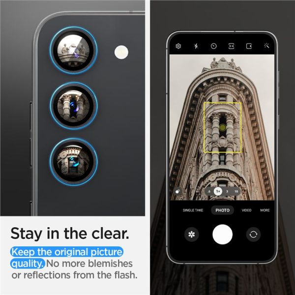 Spigen Lens Protector EZ Fit GLAS.tR Optik Pro 2PCS Black-Samsung Galaxy S23/S23+ Plus (AGL05962) - Image 22