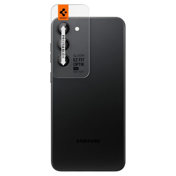 Spigen Lens Protector EZ Fit GLAS.tR Optik Pro 2PCS Black-Samsung Galaxy S23/S23+ Plus (AGL05962) - Image 27