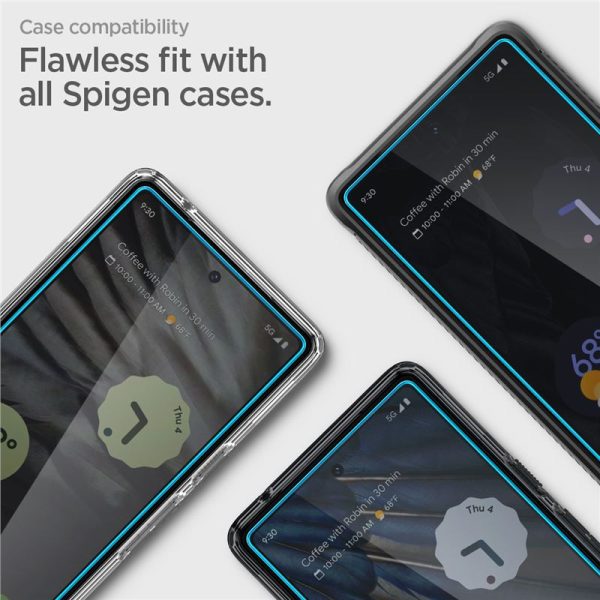 Spigen AlignMaster GLAS.tR Slim 2PCS Clear-Google Pixel 7a (AGL05968) - Image 18
