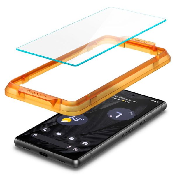 Spigen AlignMaster GLAS.tR Slim 2PCS Clear-Google Pixel 7a (AGL05968) - Image 23