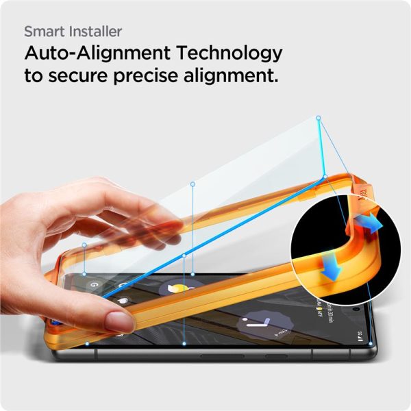 Spigen AlignMaster GLAS.tR Slim 2PCS Clear-Google Pixel 7a (AGL05968) - Image 26