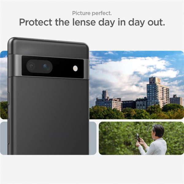 Spigen Lens Protector EZ Fit GLAS.tR Optik 2PCS Black-Google Pixel 7a (AGL05970) - Image 22