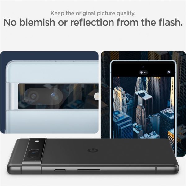 Spigen Lens Protector EZ Fit GLAS.tR Optik 2PCS Black-Google Pixel 7a (AGL05970) - Image 23