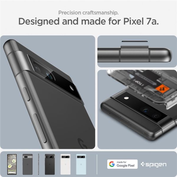 Spigen Lens Protector EZ Fit GLAS.tR Optik 2PCS Black-Google Pixel 7a (AGL05970) - Image 26