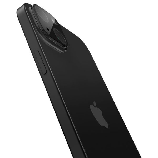 Spigen Camera Lens Protector Optik GLAS.tR Slim 2PCS Black-Apple iPhone 15/15 Plus/14/14 Plus (AGL06917) - Image 18