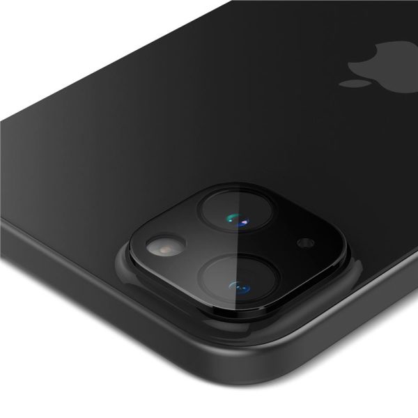 Spigen Camera Lens Protector Optik GLAS.tR Slim 2PCS Black-Apple iPhone 15/15 Plus/14/14 Plus (AGL06917) - Image 19
