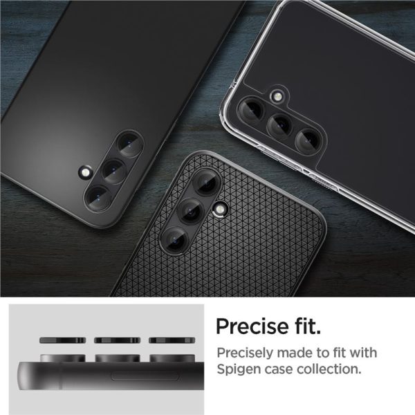 SPIGEN OPTIK.TR EZ FIT CAMERA PROTECTOR 2-PACK GALAXY S23 FE BLACK (AGL06987) - Image 15