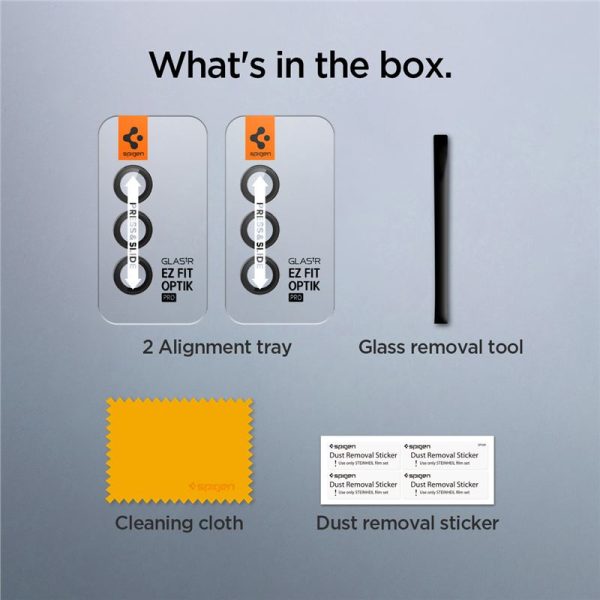 SPIGEN OPTIK.TR EZ FIT CAMERA PROTECTOR 2-PACK GALAXY S23 FE BLACK (AGL06987) - Image 16
