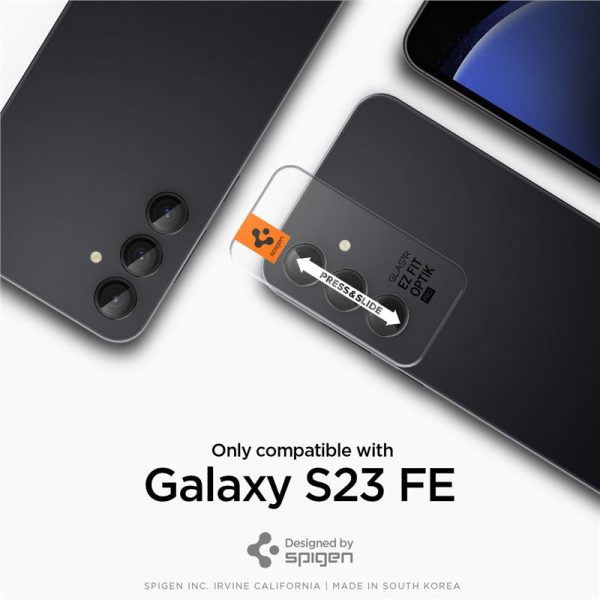 SPIGEN OPTIK.TR EZ FIT CAMERA PROTECTOR 2-PACK GALAXY S23 FE BLACK (AGL06987) - Image 23