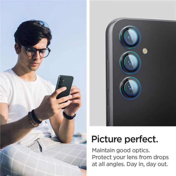 SPIGEN OPTIK.TR EZ FIT CAMERA PROTECTOR 2-PACK GALAXY S23 FE BLACK (AGL06987) - Image 24