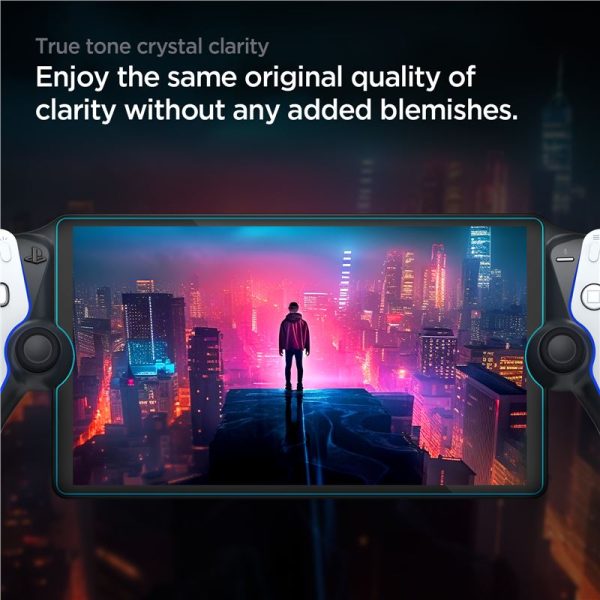 SPIGEN GLAS.TR EZ FIT SONY PLAYSTATION PORTAL CLEAR (AGL07183) - Image 14