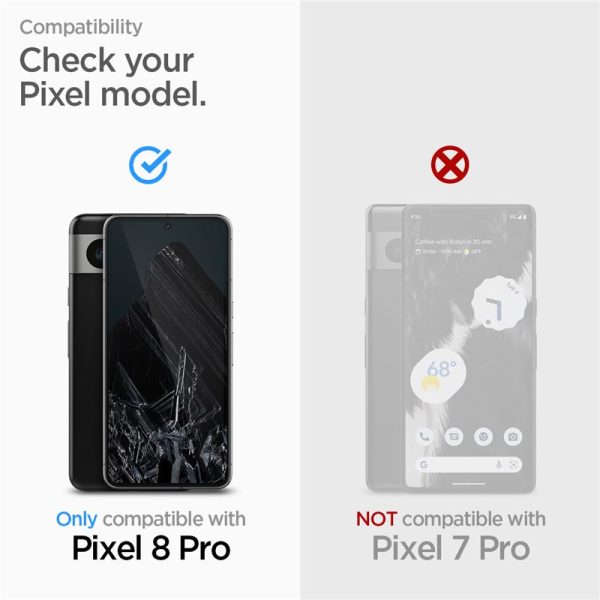 SPIGEN ALM GLAS.TR 2-PACK GOOGLE PIXEL 8 PRO CLEAR (AGL07395) - Image 8