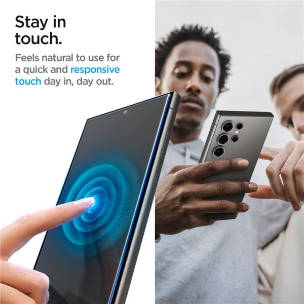 Spigen EZ Fit GLAS.tR Privacy 2PCS-Samsung Galaxy S24 Ultra (AGL07625) - Image 13