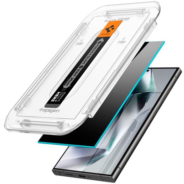 Spigen EZ Fit GLAS.tR Privacy 2PCS-Samsung Galaxy S24 Ultra (AGL07625) - Image 16