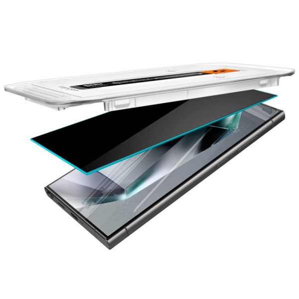 Spigen EZ Fit GLAS.tR Privacy 2PCS-Samsung Galaxy S24 Ultra (AGL07625) - Image 19