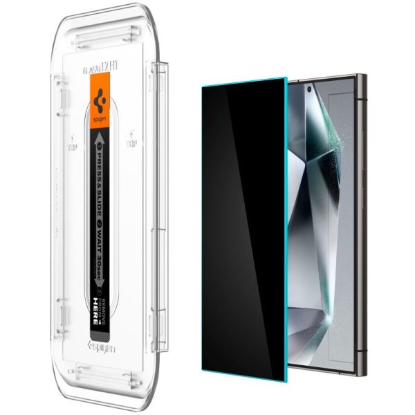 Spigen EZ Fit GLAS.tR Privacy 2PCS-Samsung Galaxy S24 Ultra (AGL07625) - Image 20