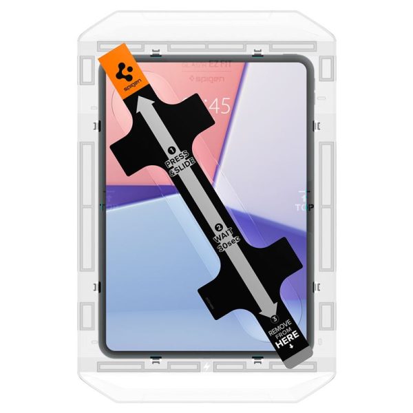Spigen EZ Fit GLAS.tR Slim 1PC Clear-Apple iPad Pro 11 5th Gen. (AGL07788) - Image 9