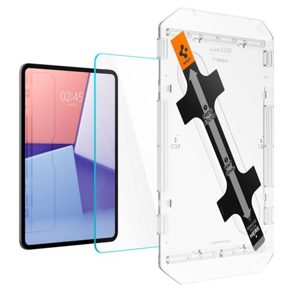 Spigen EZ Fit GLAS.tR Slim 1PC Clear-Apple iPad Pro 11 5th Gen. (AGL07788) - Image 10
