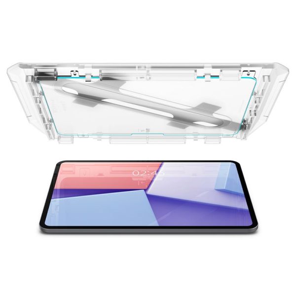 Spigen EZ Fit GLAS.tR Slim 1PC Clear-Apple iPad Pro 11 5th Gen. (AGL07788) - Image 11