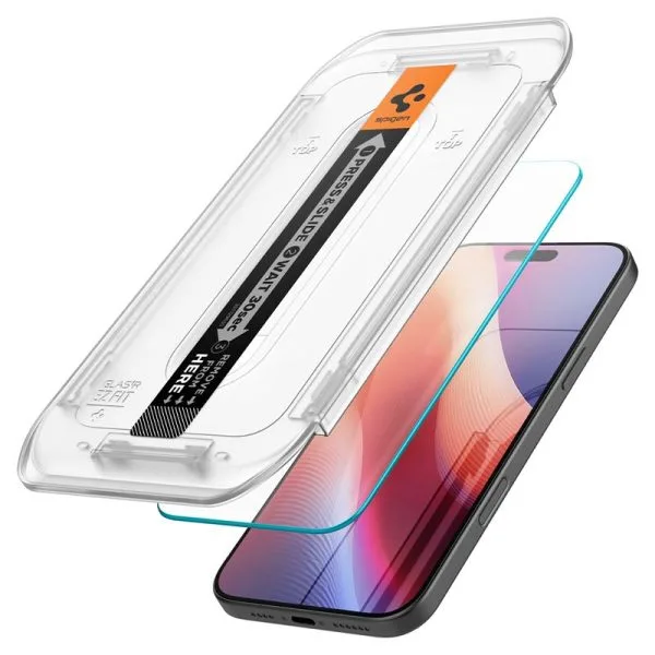 Τζάμι Προστασίας iPhone 18 Pro / 17 Pro / 17 / 16 Pro Spigen Glas.tR EZ Fit AluminaCore 2-Pack Clear (AGL07928) - Image 22