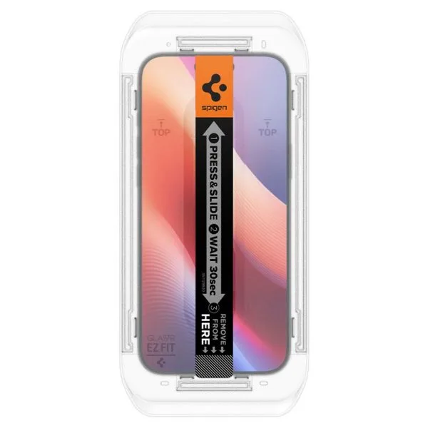 Τζάμι Προστασίας iPhone 18 Pro / 17 Pro / 17 / 16 Pro Spigen Glas.tR EZ Fit AluminaCore 2-Pack Clear (AGL07928) - Image 25