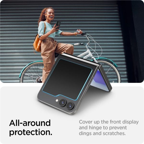 Spigen EZ Fit GLAS.tR Slim 2PCS Clear-Samsung Galaxy Z Flip 6/7 FE (AGL07972) - Image 29