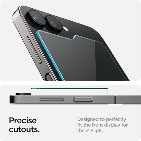 Spigen EZ Fit GLAS.tR Slim 2PCS Clear-Samsung Galaxy Z Flip 6/7 FE (AGL07972) - Image 30
