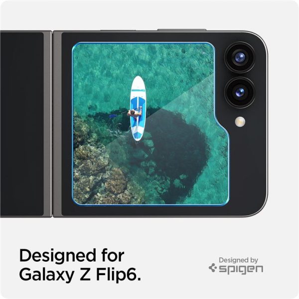 Spigen EZ Fit GLAS.tR Slim 2PCS Clear-Samsung Galaxy Z Flip 6/7 FE (AGL07972) - Image 39