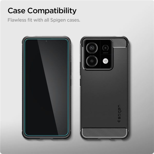 Spigen GLAS.tR Slim 2PCS Clear-Xiaomi Redmi Note 13 Pro 5G (AGL08293) - Image 14