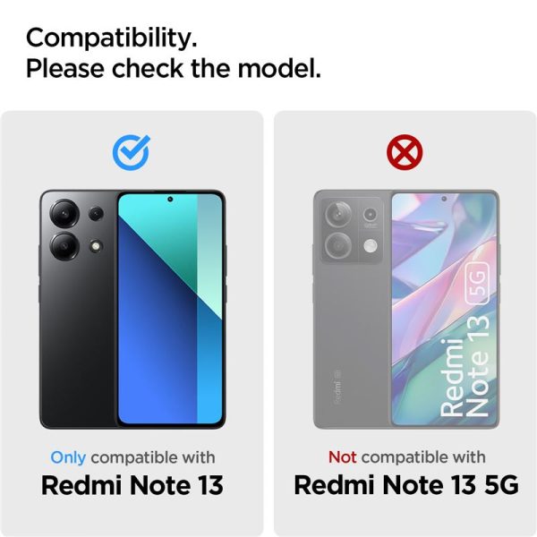 Spigen GLAS.tR Slim 2PCS Clear-Xiaomi Redmi Note 13 4G (AGL08295) - Image 19