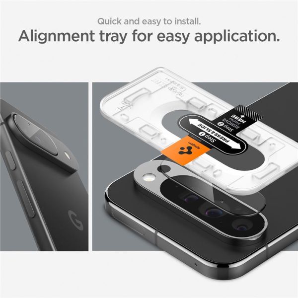 SPIGEN OPTIK.TR EZ FIT CAMERA PROTECTOR 2-PACK GOOGLE PIXEL 9 CRYSTAL CLEAR (AGL08443) - Image 24