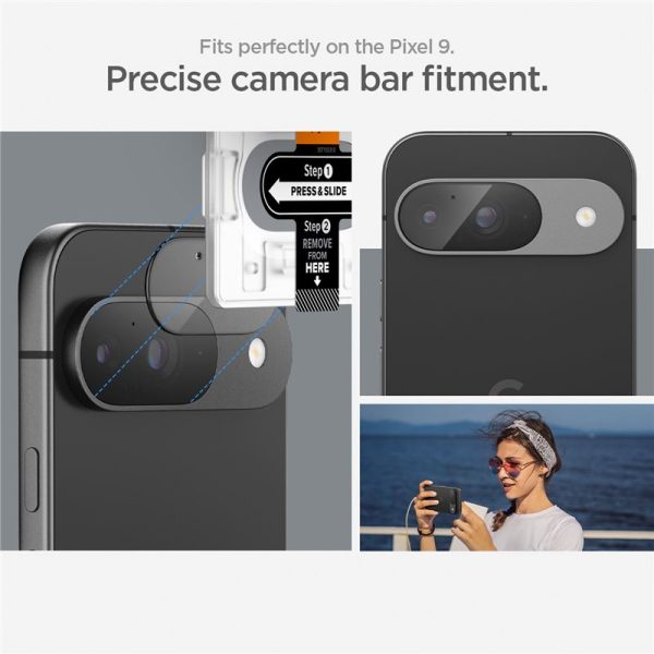 SPIGEN OPTIK.TR EZ FIT CAMERA PROTECTOR 2-PACK GOOGLE PIXEL 9 CRYSTAL CLEAR (AGL08443) - Image 25