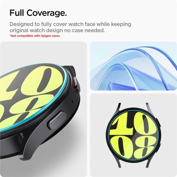 Spigen GLAS.TR EZ-FIT 2-Pack Clear-Samsung Galaxy Watch 7 40mm (AGL08494) - Image 15