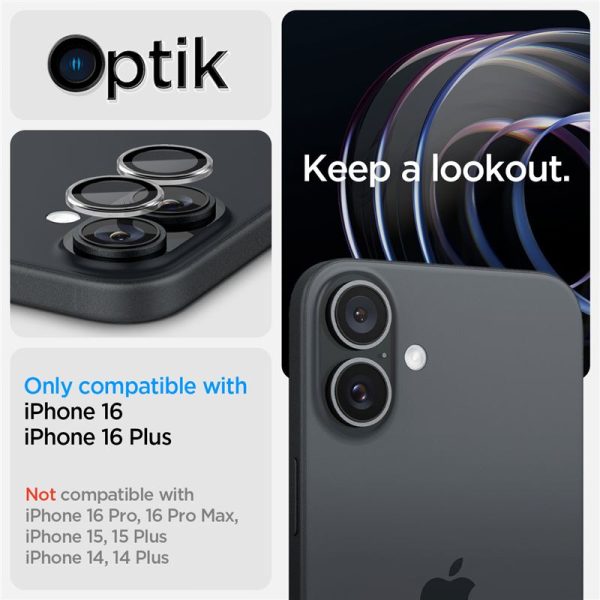 Spigen Lens Protector EZ Fit GLAS.tR Optik Pro 2PCS Clear-Apple iPhone 17/16/16 Plus (AGL08531) - Image 11