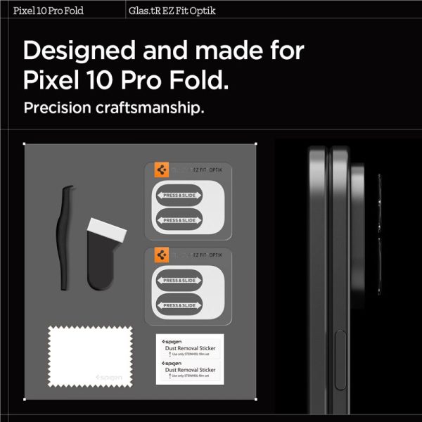 Spigen Glass tR EZ Fit Optik 2 Pack crystal clear - Google Pixel 10 Pro Fold (AGL09664) - Image 6