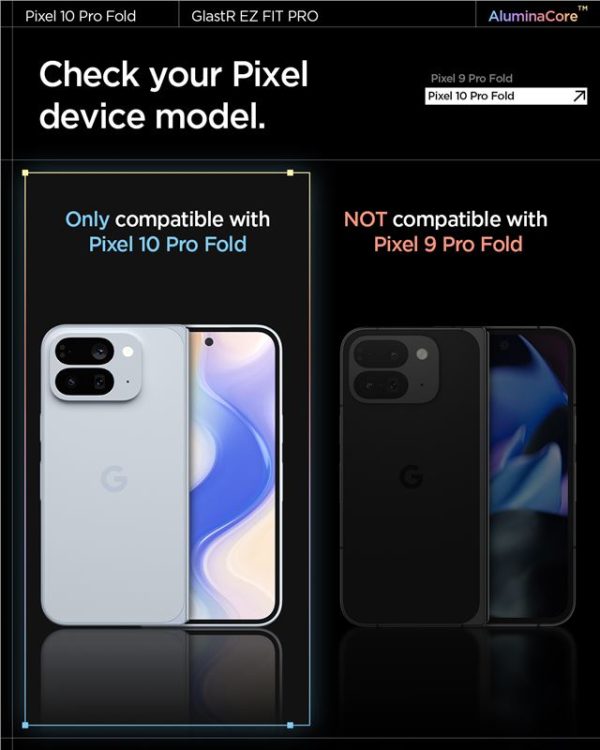 Spigen Glass tR EZ Fit Pro 2 Pack transparency - Google Pixel 10 Pro Fold (AGL09665) - Image 3
