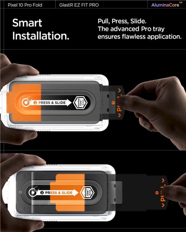 Spigen Glass tR EZ Fit Pro 2 Pack transparency - Google Pixel 10 Pro Fold (AGL09665) - Image 8