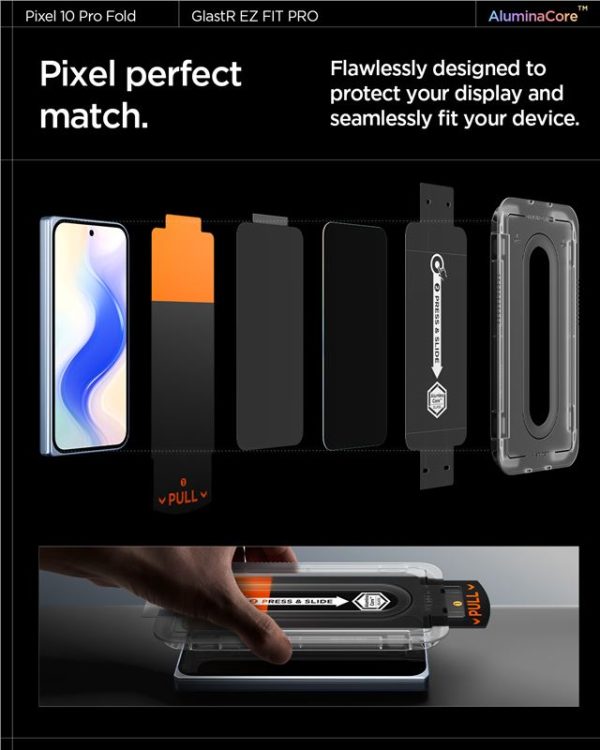 Spigen Glass tR EZ Fit Pro 2 Pack transparency - Google Pixel 10 Pro Fold (AGL09665) - Image 9