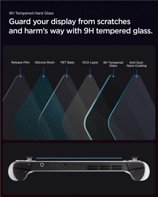 Spigen Glass tR Slim 2 Pack-Lenovo Legion Go S (AGL09773) - Image 11