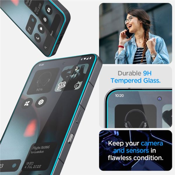 Spigen Glass tR EZ Fit 2 Pack Transparency-Nothing Phone (3) (AGL10165) - Image 8