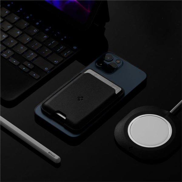 SPIGEN VALENTINUS MAGSAFE UNIVERSAL MAGNETIC CARD HOLDER BLACK (AMP02284) - Image 21