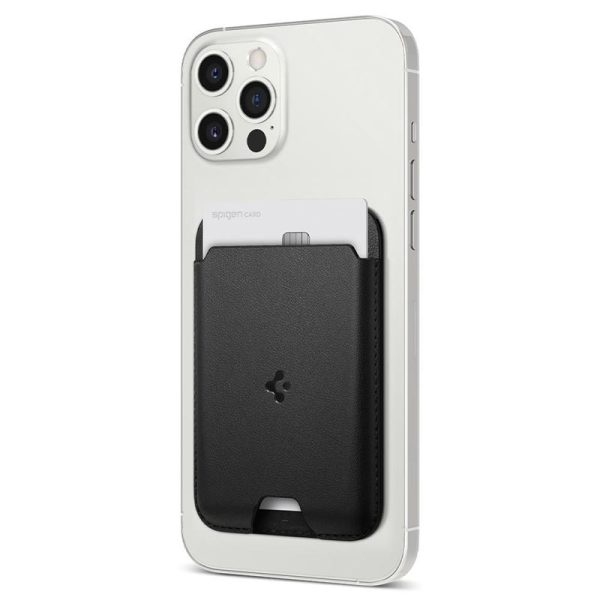 SPIGEN VALENTINUS MAGSAFE UNIVERSAL MAGNETIC CARD HOLDER BLACK (AMP02284) - Image 22