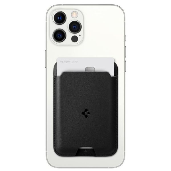 SPIGEN VALENTINUS MAGSAFE UNIVERSAL MAGNETIC CARD HOLDER BLACK (AMP02284) - Image 23