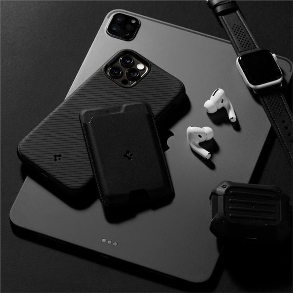 SPIGEN VALENTINUS MAGSAFE UNIVERSAL MAGNETIC CARD HOLDER BLACK (AMP02284) - Image 29