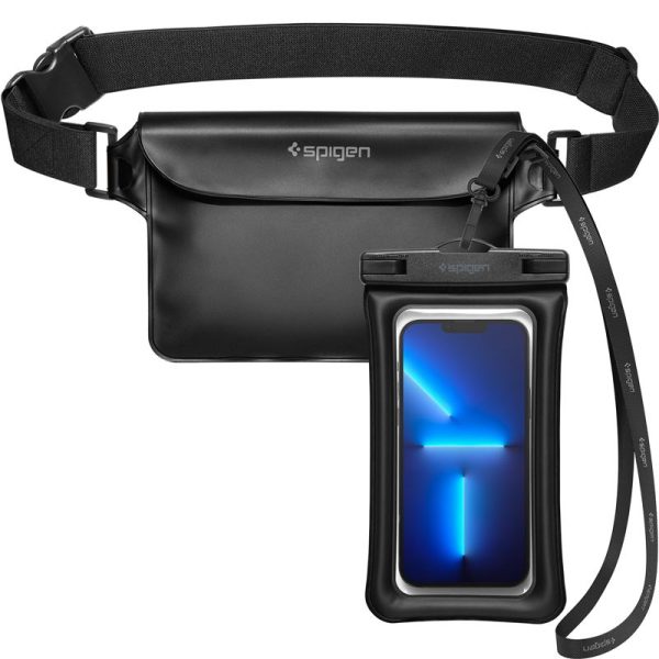 SPIGEN A621 UNIVERSAL WATERPROOF CASE & WAIST BAG BLACK (AMP04533) - Image 19