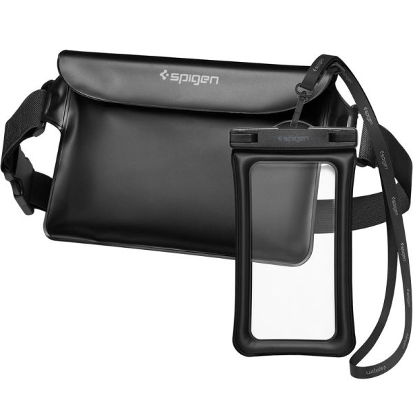 SPIGEN A621 UNIVERSAL WATERPROOF CASE & WAIST BAG BLACK (AMP04533) - Image 20