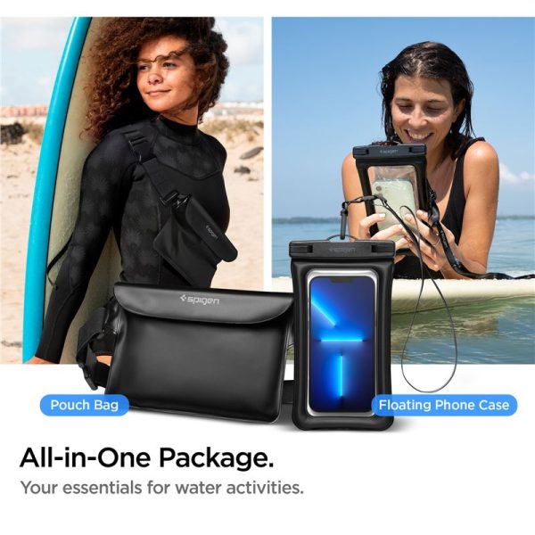 SPIGEN A621 UNIVERSAL WATERPROOF CASE & WAIST BAG BLACK (AMP04533) - Image 25